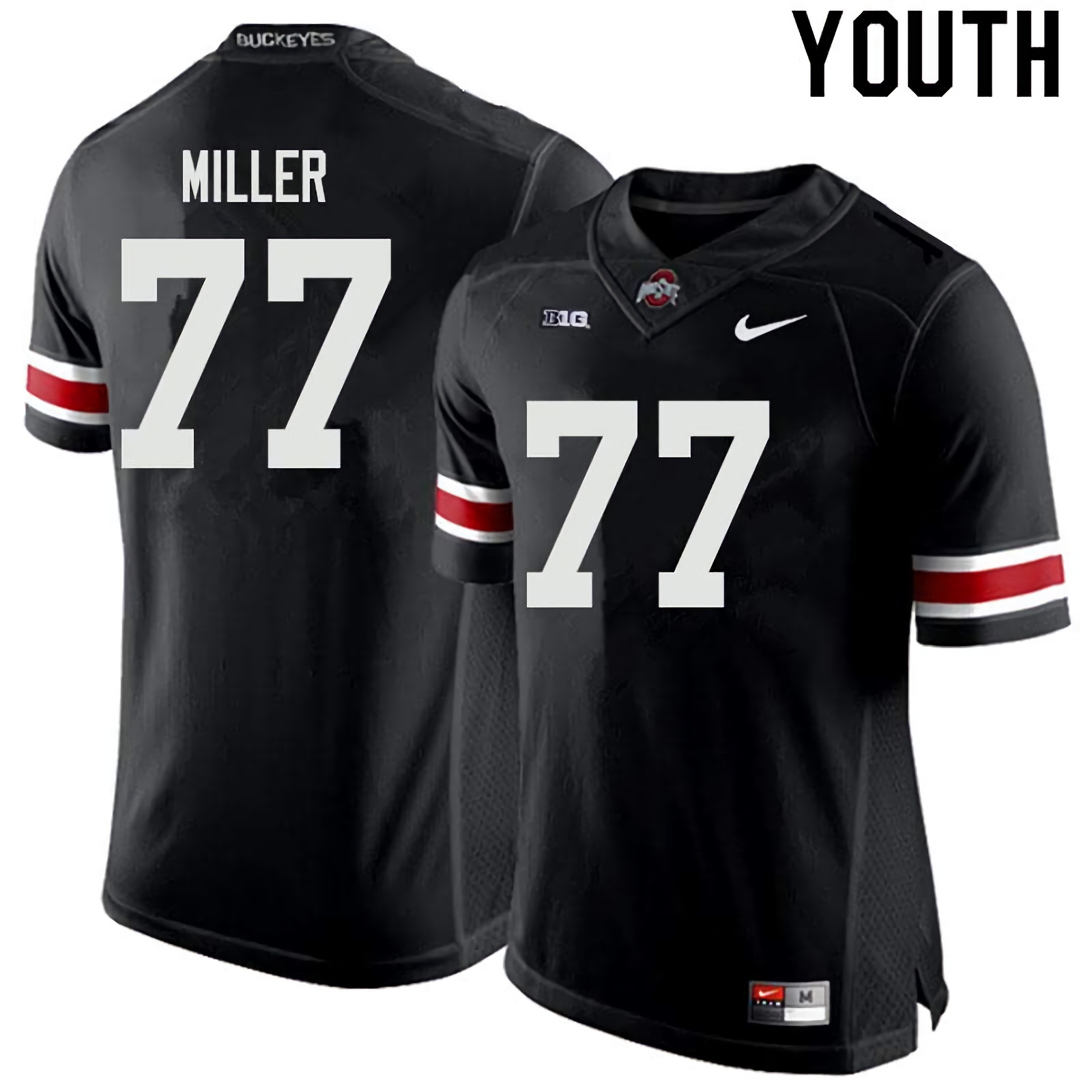 Harry Miller Ohio State Buckeyes Youth NCAA #77 Nike Black College Stitched Football Jersey MJC5056YL